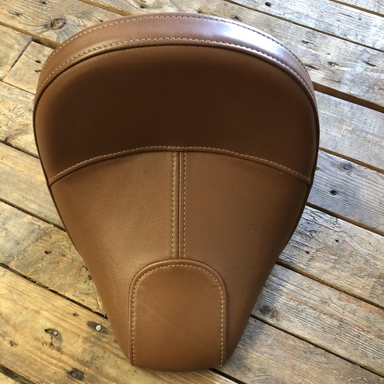 Indian Scout rider's solo seat - desert tan